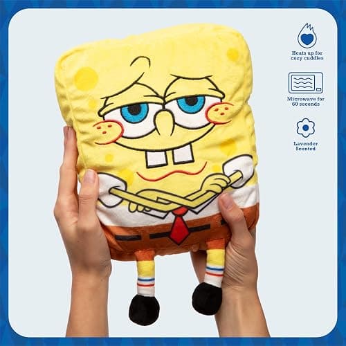 Happy Helpers SpongeBob By Relatable, The Cozy Comfort That's Anything But Boring, Get Relief With This Plush Heating Pad For Period Cramps and Body Pain, Includes 1 Microwavable SpongeBob Heating Pad thumbnail 5