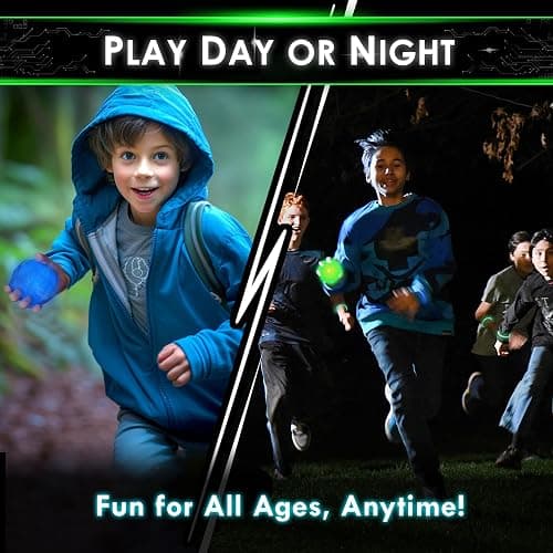 Redux: The Original Glow in The Dark Capture The Flag Game | Ages 8+ | Outdoor Games for Kids and Teens | Glow in the Dark Games | Sports Gifts for Boys | Alternative to Laser Tag Guns & Flag Football thumbnail 4
