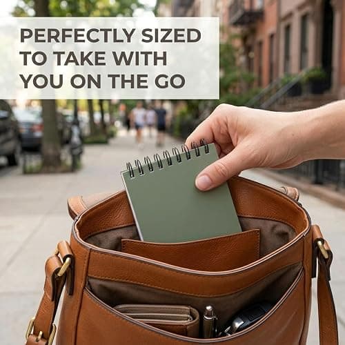 ZICOTO Aesthetic Pocket Notebooks Set Of 8 - Small 3x5 Spiral Notepads With Lined Pages - The Perfect Little Mini Note Pads to Stay Organized and Boost Productivity at Work or School thumbnail 5