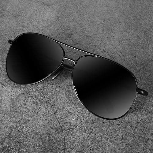mxnx Aviator Sunglasses for Men Polarized Women Mens Outdoor Sun Glasses | Lightweight Metal Frame,Anti-slip,UV Protection,Adjustable Nose Pads,Driving,Fishing,Hiking,Golf,Sports,Unisex Classic Style thumbnail 2
