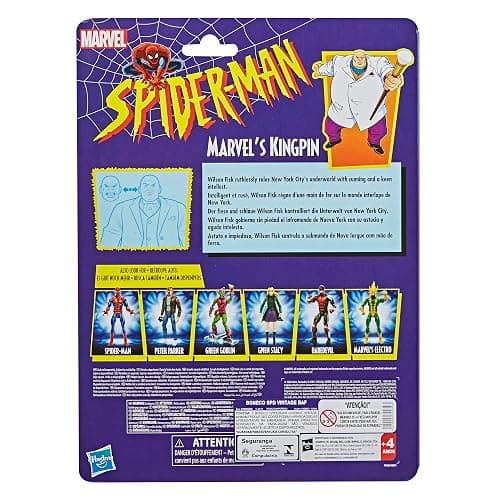 Marvel Hasbro Legends Series 6-inch Collectible Kingpin Action Figure Toy Vintage Collection | Comic-Inspired Vintage Sculpt, Articulated Joints, Includes 1 Accessory, Ages 4 Plus thumbnail 5