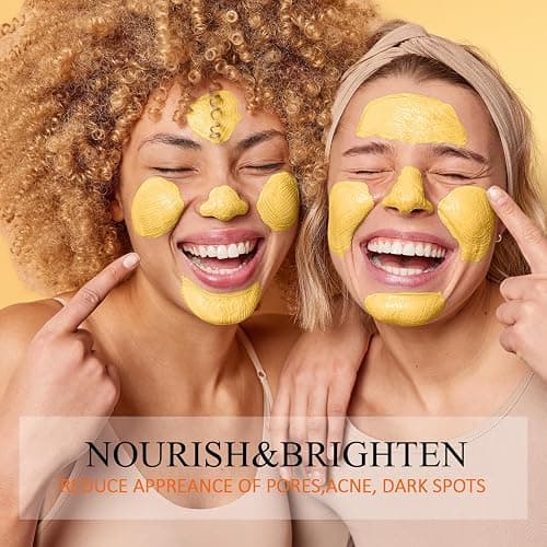 Vitamin C Face Mask with Kaolin Clay and Turmeric for Dark Spots, Dull Skin, Skincare Facial Mask for Controlling Oil and Refining Pores 5.29 Oz thumbnail 7