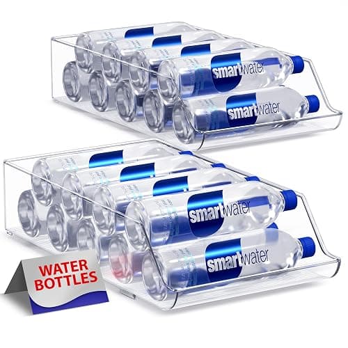 Sorbus 2-Pack Water Bottle & Can Organizer – Drink Holder for Refrigerator, Pantry, Kitchen Storage & Organization - Image 1