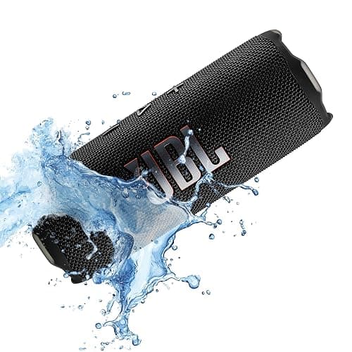 JBL FLIP 7 (Black) Waterproof Portable Speaker Bundle with X-Halo Hardcase (Black) thumbnail 7