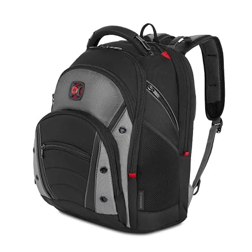 Wenger Synergy Laptop Backpack, Fits 16 Inch Laptop, Men's and Women's Laptop Bag, Black/Grey - Image 1