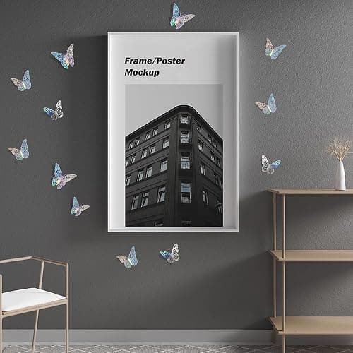 SAOROPEB 3D Wall Decor, 72 Pcs 3 Sizes 3 Styles, Removable Butterfly Stickers for Room Decor, Party Balloons, Cake Decoration, Laser thumbnail 4