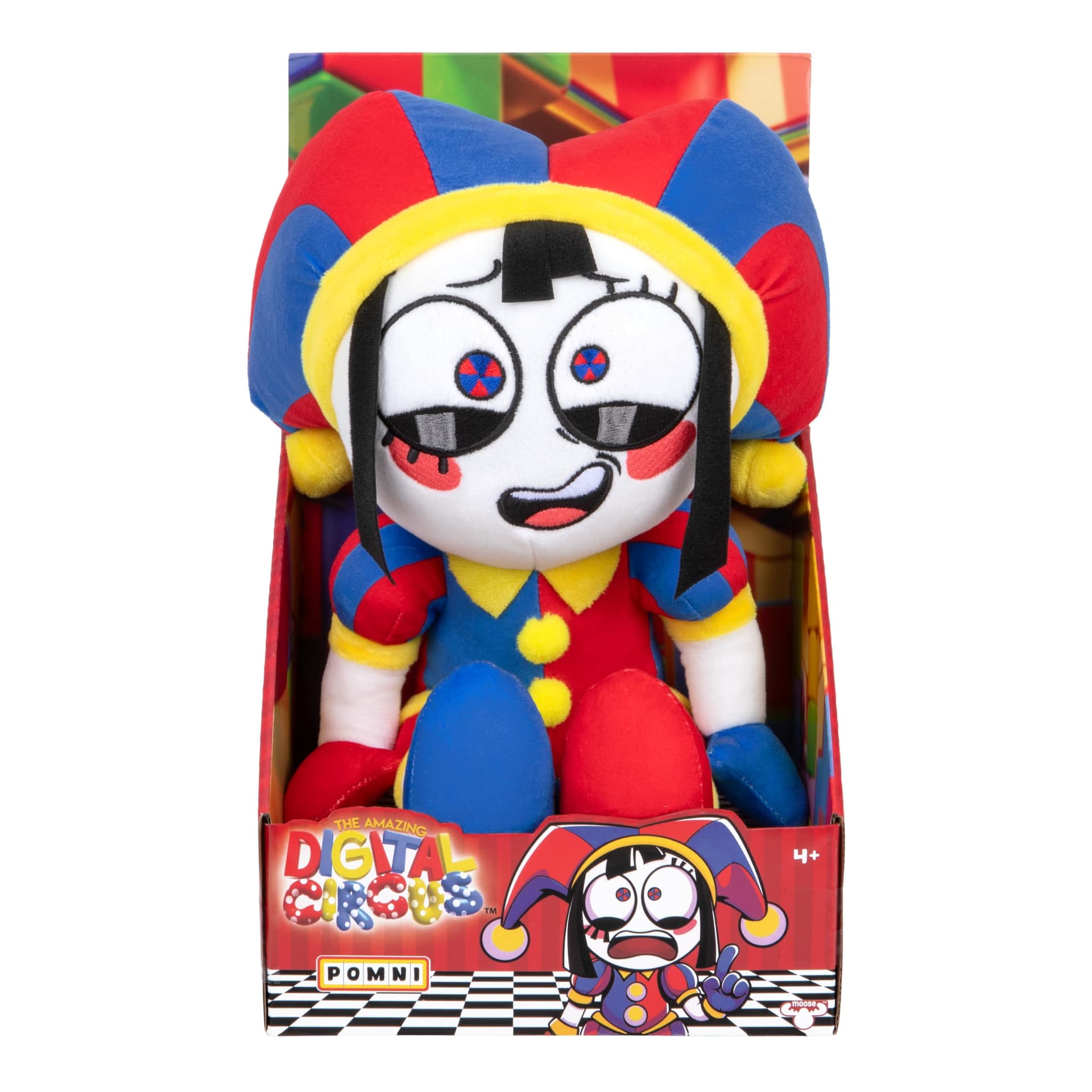 Amazing Digital Circus Large Plush Pomni Figure, 30 CM Figure Made with Premium Materials & Embroidery, Also Available is The Large Size Plush Caine, Collect Them Both thumbnail 2