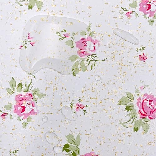 Yifasy 32.8ft Roll Pink Rose Shelf Liner Peel and Stick Wallpaper Revamp Furniture Wall Surface Decor Paper (L-393.7x17.7 Inch) thumbnail 2