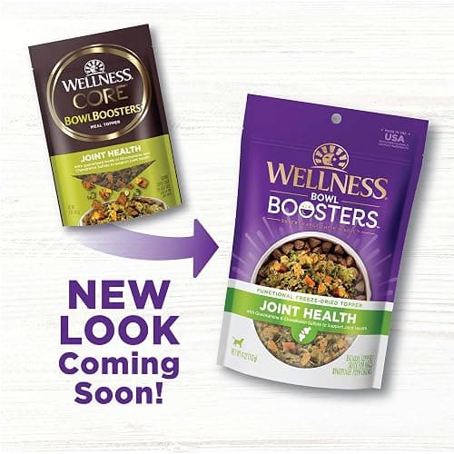 Wellness Bowl Boosters, Dog Food Topper for Small, Medium, & Large Breeds, Grain Free, Natural, Freeze Dried, Joint Health Chicken, 4 Ounce Bag (Pack of 1) thumbnail 2