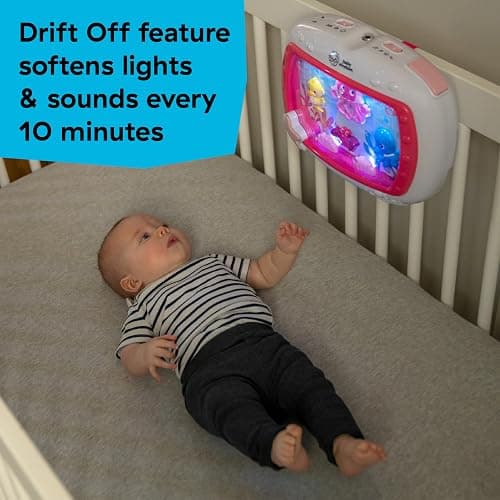 Baby Einstein Sea Dreams Soother Musical Crib Toy and Sound Machine, Pink, Newborn and up thumbnail 7
