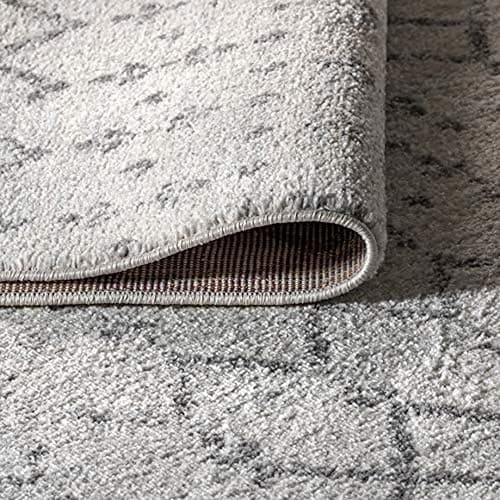 JONATHAN Y Boho Vintage Diamond Cream/Gray Indoor Area Rug 8X10 ft, Moroccan Hype for Living Room, Bedroom, Kitchen, Office, Easy-Cleaning, High Traffic, Pet-Friendly, Non-Shedding (MOH101B-8) - Cream/Gray - 7'9" x 10' (Rectangular) thumbnail 6