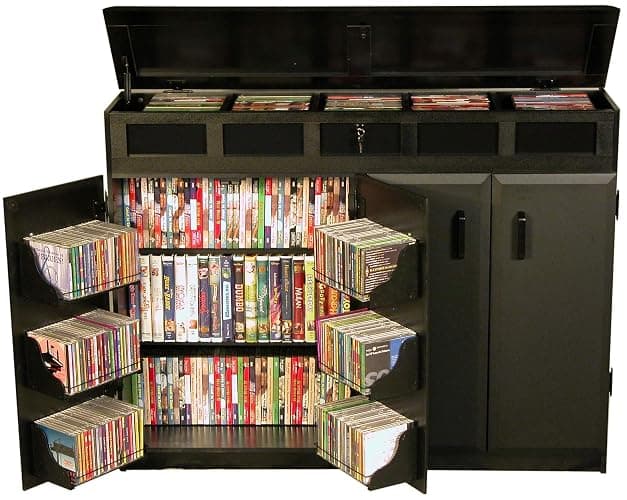 Venture Horizon Top Load Media Cabinet - Black - Image 1