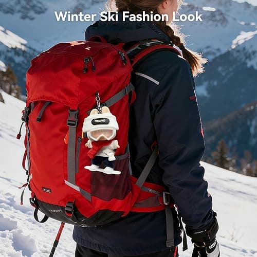 Doll Clothes for 18cm Dolls, Winter Ski Style,Set with Trend Beanie, Red Scarf, Goggles, Snowman Charm & Mini Snowboard – Cute Collectible Dolls Outfits thumbnail 7
