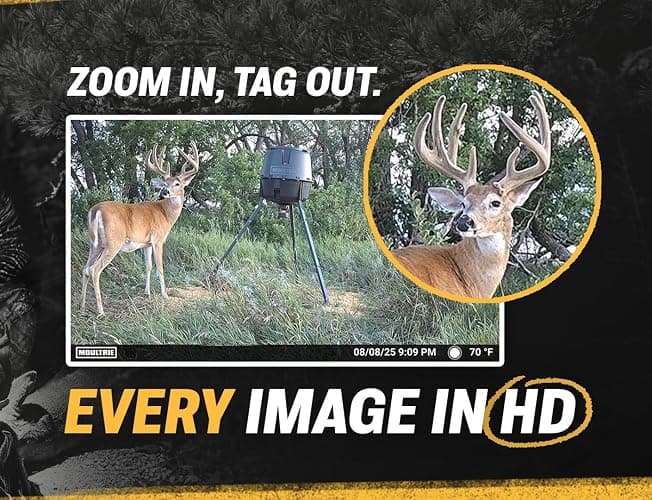 Moultrie Edge 3 Cellular Trail Camera - 40MP HD Photo Capture - 1080p Low-Glow Flash - GPS - Multi-Carrier Auto-Connect - Built-in Memory - 0.5s Trigger Speed - AI Buck Detection thumbnail 5