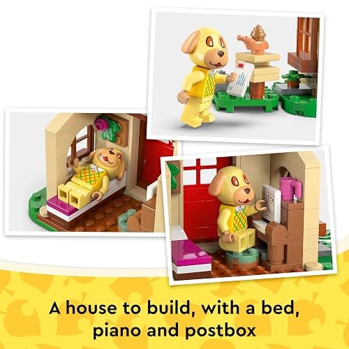 LEGO Animal Crossing Goldie's Cosy House Toy - incl. a Minifigure, Piano & Picnic Table plus Toy Food Accessories - Gaming Gift for 6+ Year Old Girls, Boys & Fans - 77058 thumbnail 4