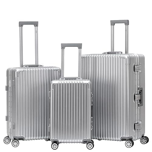 Flight Knight Premium Travel Suitcase - 8 Spinner Wheels - Built-in TSA Lock Lightweight Aluminium Frame, ABS Hard Shell Carry on Check in Luggage Highly Durable - Approved for Over 100 Airlines - Image 1
