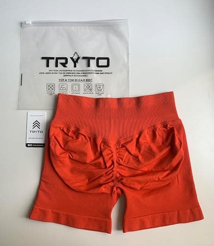 TRYTO Impulse Collection Compression Impact Shorts Women Hidden Scrunch Workout Seamless Squat Proof Short thumbnail 3