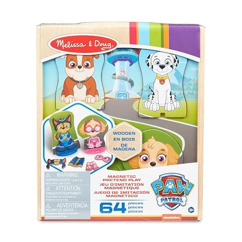 Melissa & Doug PAW Patrol Wooden Magnetic Pretend Play (64 Pieces) thumbnail 3