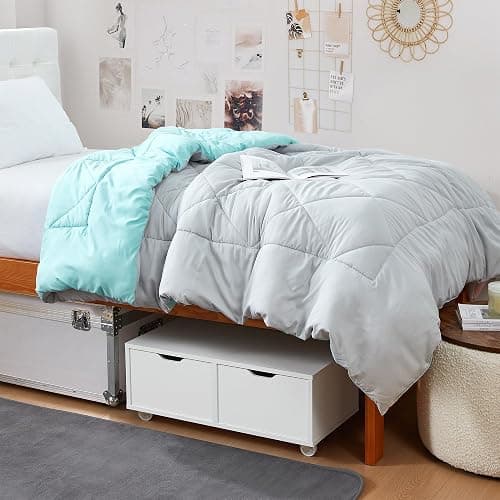DormCo Yak About It® Underbed Rolling Drawers - White thumbnail 3
