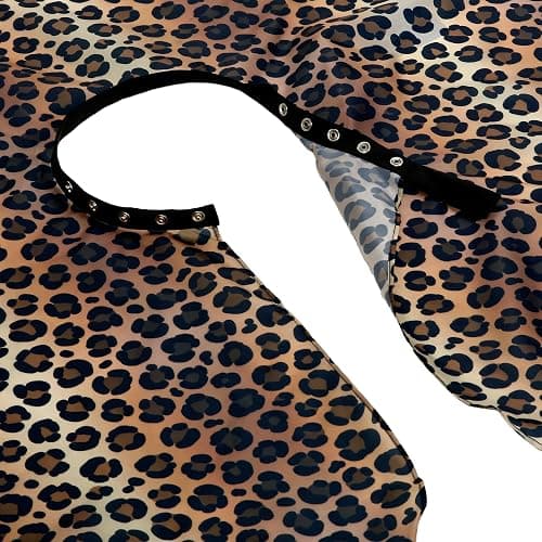 Waterproof Leopard Hairdresser Cape - Hair Cutting and Shampoo Capes with Snaps for Stylists, Salons, Women thumbnail 2