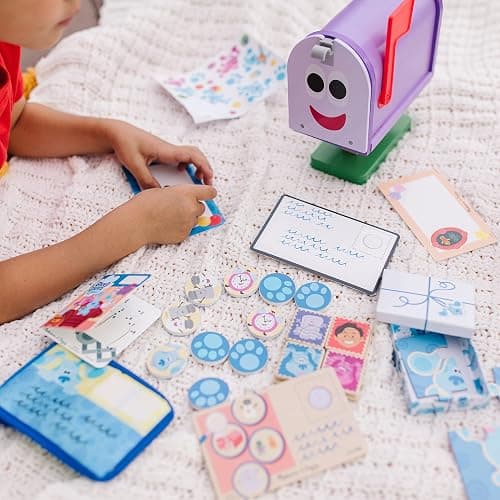 Melissa & Doug Blue's Clues & You! Wooden Mailbox Play Set (27 Pieces) thumbnail 5