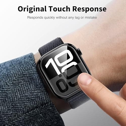 LK 6 Pack for Apple Watch Series 11 Screen Protector 46mm Series 10 [Flexible TPU Not Glass] Self-Healing, Max Coverage, Bubble Free, HD Clear Screen Protector for iWatch S11/S10 46mm, Anti-Scratch thumbnail 5