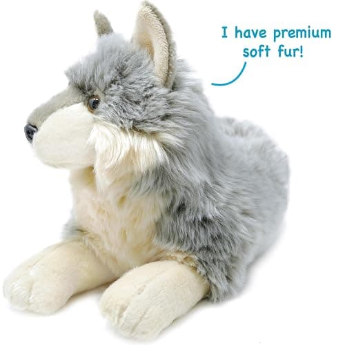 TigerHart Whitaker The Wolf - 14 Inch Stuffed Animal Plush Dog thumbnail 4