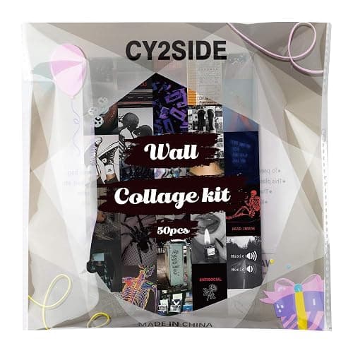 CY2SIDE 50PCS Grunge Aesthetic Picture, 50 Set 4x6 inch, Collage Print Kit, Cool Room Decor for Girl, Wall Art Prints for Room, Dorm Photo Display, VSCO Posters for Bedroom thumbnail 6