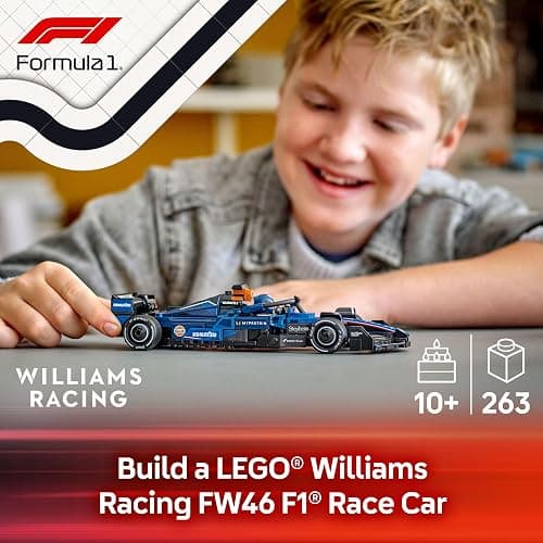 LEGO Speed Champions Williams Racing FW46 F1 Race Car Toy - Building Set for Kids, Boys & Girls, Ages 10+ - Toy Car for F1 Fans - Gift Idea for Birthday - 77249 thumbnail 2
