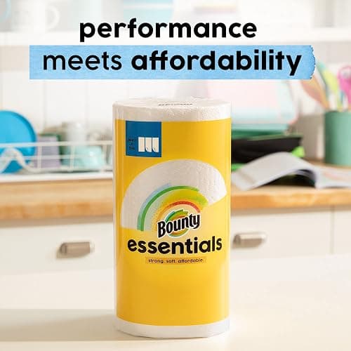 Bounty Essentials Select-A-Size Paper Towels, White, 6 Big Rolls = 8 Regular Rolls, 6 Count thumbnail 4