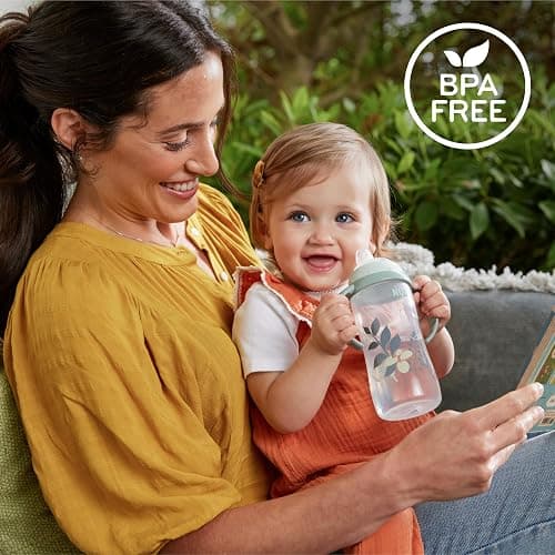NUK Learner Cup 6+ Months Timeless Collection Amazon Exclusive 10 Oz – BPA Free Spill Proof Sippy Cup 2 Count (Pack of 1) - Timeless Collection - 2 Pack - 2 Pack thumbnail 9