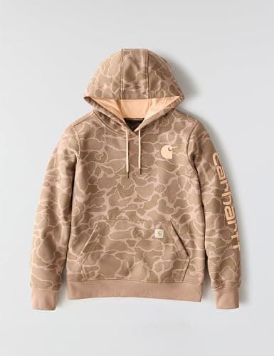 Carhartt Women's Relaxed Fit Midweight Logo Sleeve Graphic Printed Sweatshirt thumbnail 6