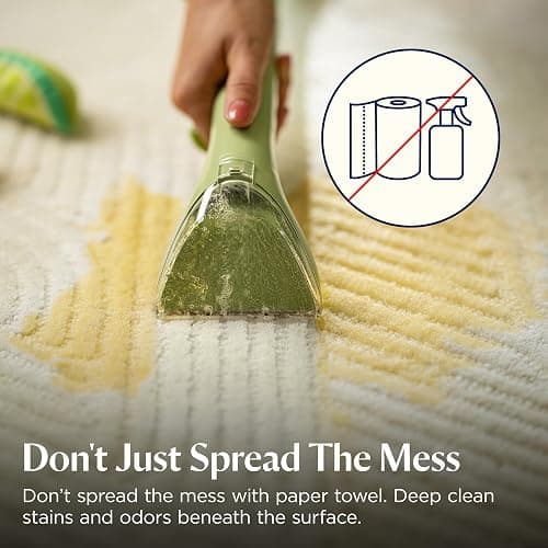 BISSELL Little Green Multi-Purpose Portable Carpet and Upholstery Cleaner, Car and Auto Detailer, with Exclusive Specialty Tools, Green, 1400B thumbnail 7