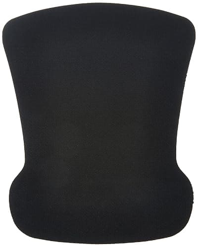 Amazon Basics Irregular Ergonomic Gel Computer Mouse Pad with Wrist Rest for Pain Relief, 10.1L x 8.1W inches, Black thumbnail 3