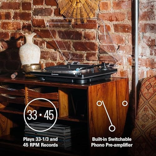 Audio-Technica AT-LP70X Automatic Turntable (Black/Bronze) thumbnail 7