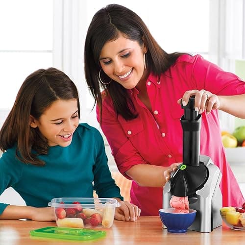 Yonanas Classic Frozen Fruit Soft Serve Maker for Healthy Vegan and Dairy-Free Treats, 200W Silver Machine with 36 Recipes, BPA Free, Easy to Clean, Quick and Simple to Use thumbnail 5
