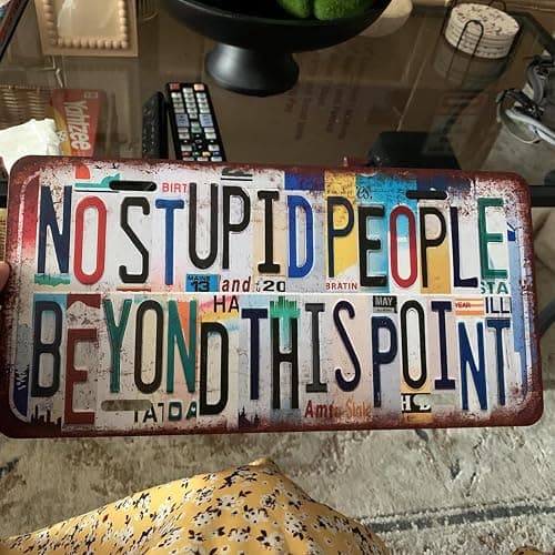 TREEPERI Vintage License plate Stay Trippy Little Hippie Wall Decor Metal Sign Tin Signs for Bar Home Bedroom Garage thumbnail 8