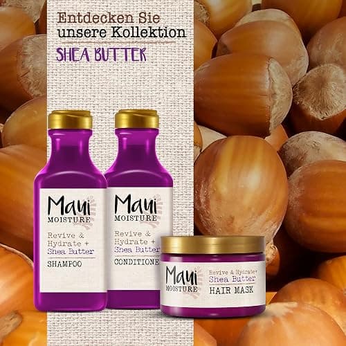 Maui Moisture Shea Butter Hair Mask for Dry Damaged Hair, 340g thumbnail 7