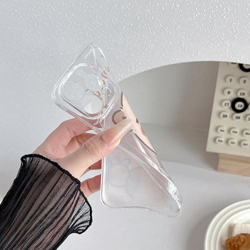 FLIRACON Cute Cartoon Capybara Clear Soft Phone Case Compatible with iPhone Case (Clear,for iPhone 16 Pro) thumbnail 6