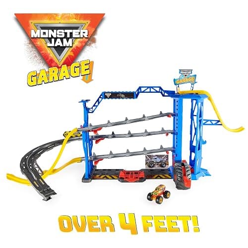 Monster Jam Garage Playset and Storage with Exclusive Grave Digger Monster Truck, Lights & Sounds, Kids Toys for Boys and Girls Ages 4 and Up thumbnail 5