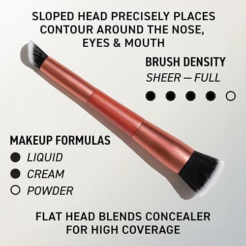 Real Techniques Big Blends Energy Brush + Dual-Sided Puff Kit, 6-Piece Set | Makeup brushes set with dual-sided puff kit, 2-in-1 powder puff, ultra-soft synthetic bristles for makeup blending thumbnail 3