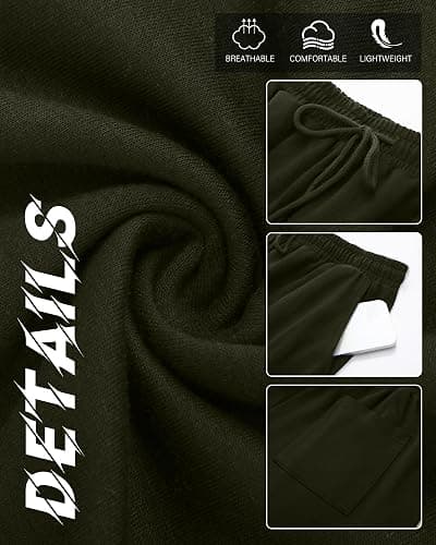 Luis- Neer 4 Pack Men's Sweatpants Joggers with Pockets Open Bottom Gym Athletic Pants Baggy Workout Casual Running Clothing thumbnail 7