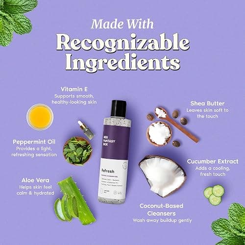 Her Fantasy Box | Refresh pH Balancing Shower Gel - Natural Feminine Hygiene Solution for Gentle Cleansing, Odor Control, and Skin Nourishment - pH-Balanced Formula for All Skin Types (8 oz) thumbnail 4