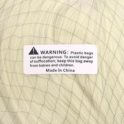 MapofBeauty 28" 70cm Long Curly Hair Ends Costume Cosplay Wig (Light Blonde) - Light Blonde thumbnail 3