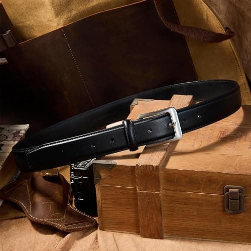 VATAN Men's Genuine Leather Dress Belts, Handmade Classic Every Day Leather Jeans Belt for Men Work Business Casual thumbnail 7