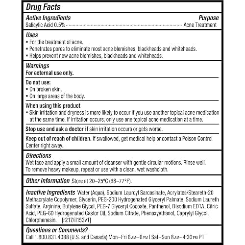 Paula's Choice CLEAR Pore Normalizing Facial Cleanser, Acne Daily Face Wash, Salicylic Acid Face Cleanser for Clogged & Enlarged Pores, Redness, Suitable for Blackhead-Prone Skin Fragrance Free thumbnail 5