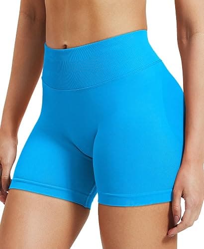 VOYJOY Women Workout Impact Shorts 2.5"/ 3.6"/ 4.5"/ 6" Scrunch Butt Lifting Gym Seamless Booty Biker Shorts thumbnail 3
