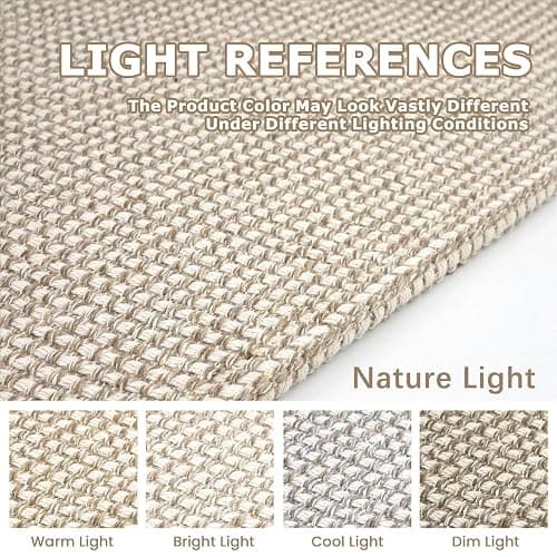 KOZYFLY Runners for Hallways 2x7 ft Washable Kitchen Runner Non Slip Rubber Backed Hall Runners Cotton Entryway Runner Rugs Floor Carpet for Indoor Backdoor Bedroom Kitchen, Ivory/Khaki thumbnail 3