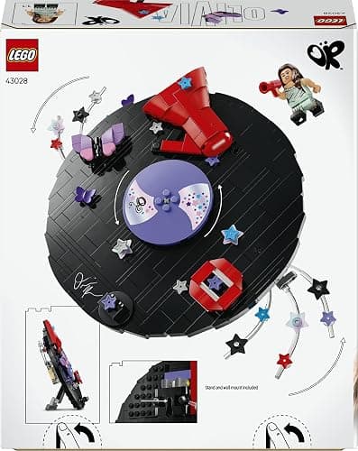LEGO Editions Olivia Rodrigo's Vinyl - Toy w/Record Model, Minifigure & Accessories - Desk or Wall Decor - Music Gift for 10+ Year Old Girls, Boys & Fans - 43028 thumbnail 6