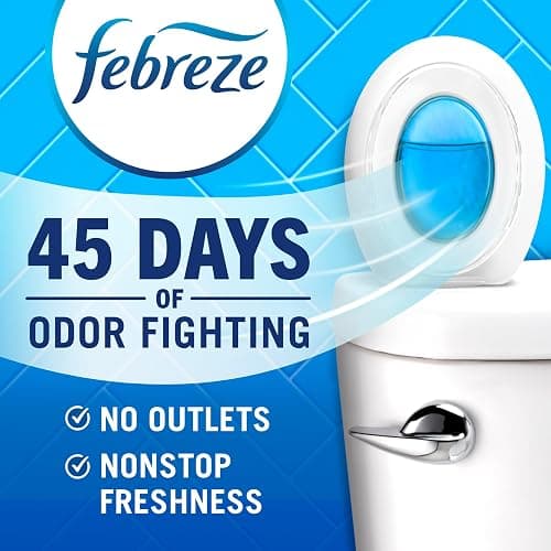 Febreze Bathroom Air Freshener, Odor-Fighting, Plug In Alternative, Air Fresheners for Small Spaces in Home, Bathroom, Kitchen, & Closet, Lilac & Watermelon Scents, 4ct (2 of Each Scent) thumbnail 2
